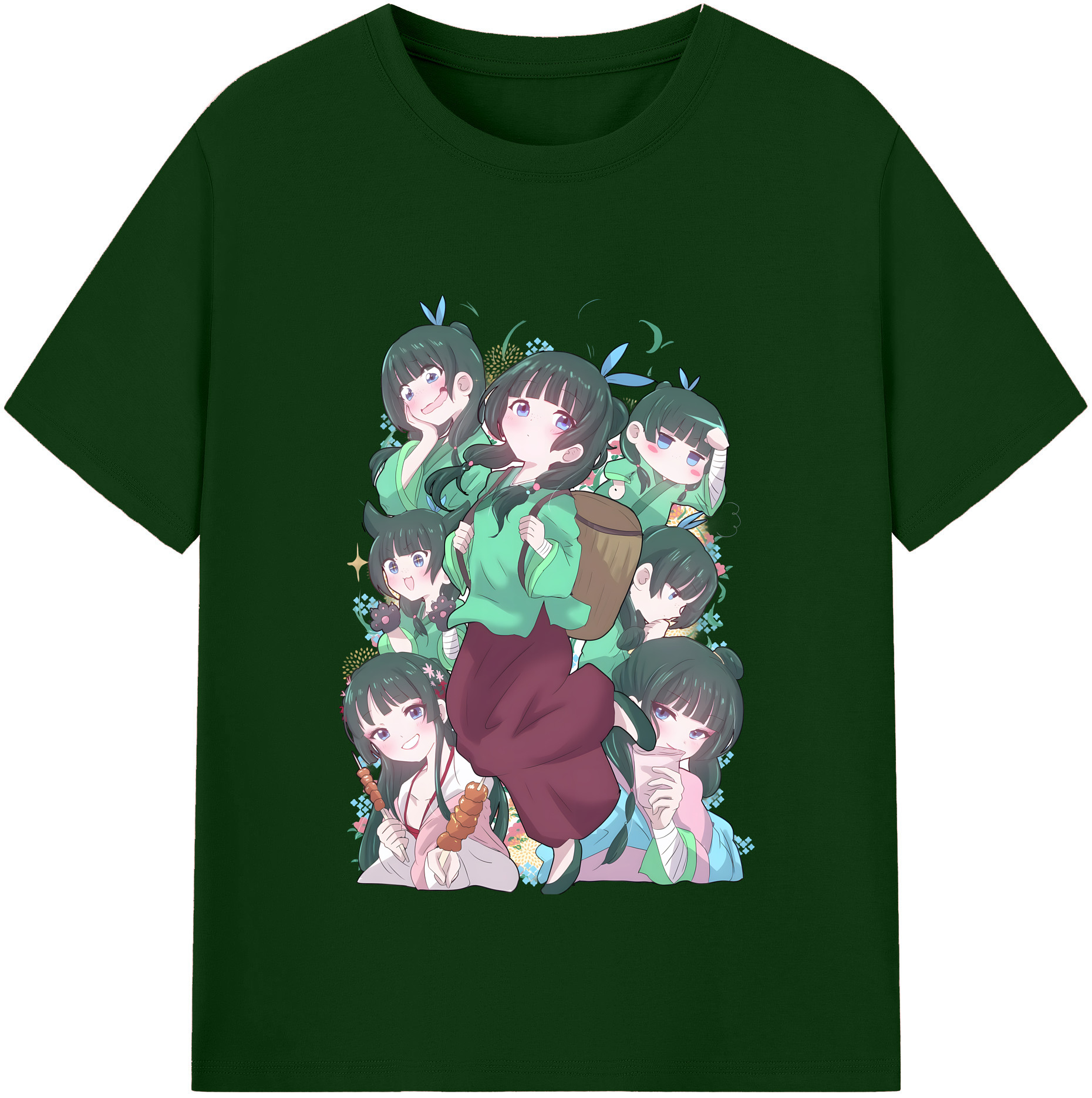 （画像用） 薬屋のひとりごと The Apothecary Diaries 綿100％半袖Tシャツ（フロントプリント）